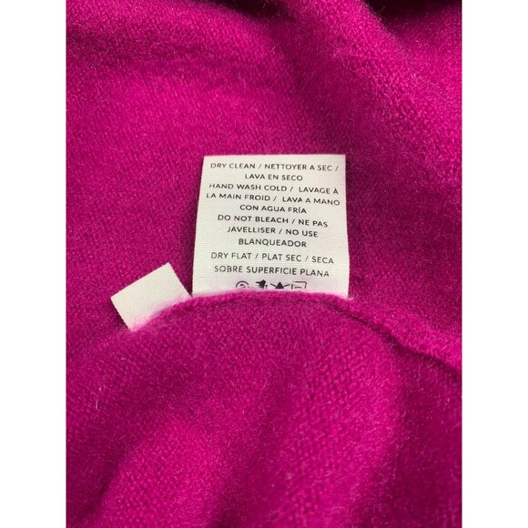Naadam Crewneck 100% Cashmere Sweater Womens Size XS Fuchsia - Picture 8 of 9